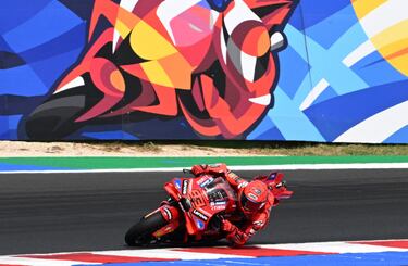 Marc Márquez durante el Gran Premio de San Marino de MotoGP.
