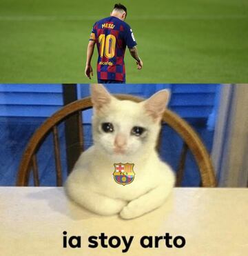 Los mejores memes del "Messi se queda": le dan con todo a él y al Barcelona