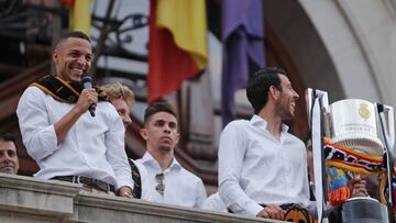 27/05/19 VALENCIA CF
 CELEBRACIONES INSTITUCIONALES
 COPA DEL REY 2019
 BALCON AYUNTAMIENTO
 RODRIGO
 PAREJO