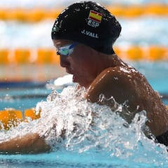 Jessica Vall se queda a las puertas de la final en 100 braza