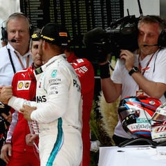 Hamilton perdió la carrera con Vettel en 350 metros