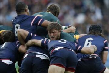 Duane Vermeulen en el partido Sudáfrica-Estados Unidos.