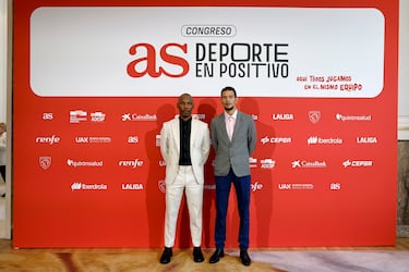 Martín Aponte y Yodalis Reyes, vocales de la fundación baloncesto sin fronteras.