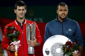 Shanghai supuso el noveno trofeo del año para el serbio, que ganó en la final al francés Tsonga.