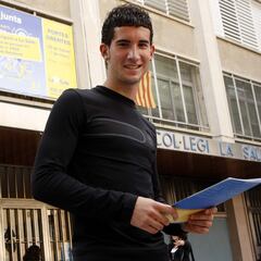 El día que Sielva volvió al ‘cole’ tras su debut con el Espanyol