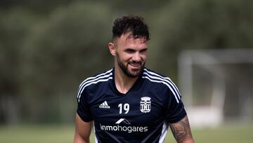 Sadiku, FC Cartagena, Entreno, La Manga Club, 05/10/2022, Cartagena, Region de Murcia