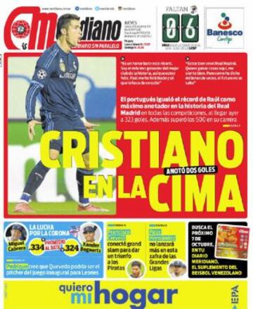 Portadas de la prensa deportiva