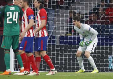 Axel Werner kept a clean sheet on his Atlético debut against Lokomotiv.