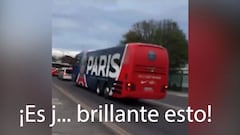 Encuentra al bus del PSG, ve su momento de hacerse famoso... ¡y lo logra!