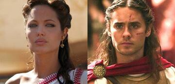 Angelina Jolie y Jared Leto en Alejandro Magno.