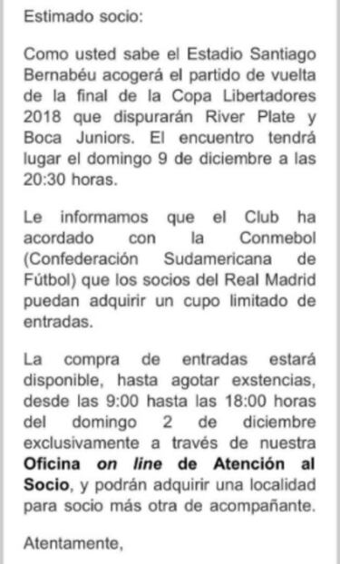 Los socios del Madrid podrán comprar entradas en exclusiva