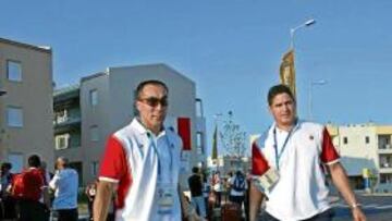 <b>GRAN PAREJA. </b>Dujsebaev y Urios fueron tándem en Atenas-04.