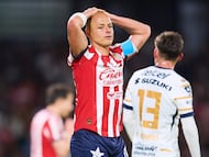 Javier Chicharito Hernandez of Guadalajara during the 10th round match between Pumas UNAM and Guadalajara as part of the Liga BBVA MX, Torneo Clausura 2025 at Olimpico Universitario Stadium, on March 01, 2025 in Mexico City, Mexico.
