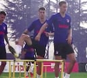 El Atleti entrena con la vista puesta en el Leipzig