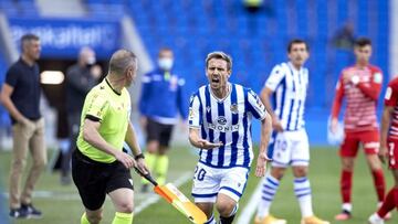 Sigue el partido entre Real Sociedad vs Granada en directo, partido de la jornada 9 de LaLiga Santander que se juega a las 16:15 horas en el Reale Arena.