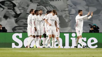 Benzema scored after 34 minutes, before Ramos converted a Vinicius-won penalty on 60&#039;. A Luis Muriel free-kick for the visitors was cancelled out by Asensio&#039;s strike.