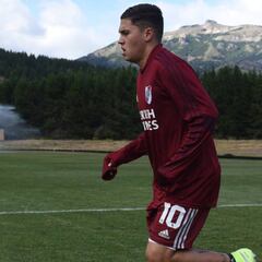 Juan Fernando Quintero entrena con normalidad en River Plate