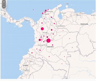 Mapa de casos y muertes por coronavirus por departamentos en Colombia: hoy, 17 de noviembre