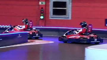 Real Madrid stars Morata and Isco try their hand at karting