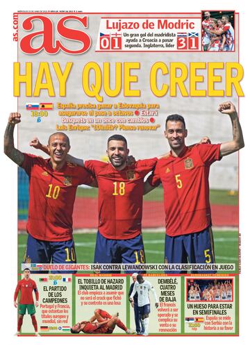 Las portadas de AS de junio