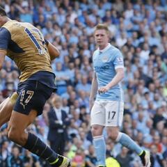 Alexis anotó un golazo en empate de Arsenal ante City