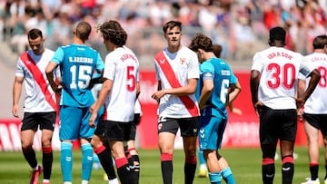 Imagen del derbi sevillano de filiales.