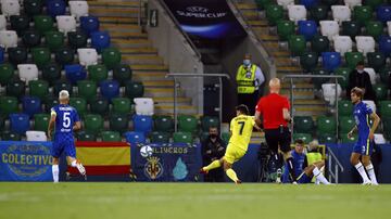 Gerard Moreno empató el partido. 1-1. 