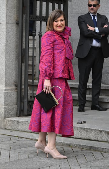 Marta Rivera de la Cruz. La concejala del Ayuntamiento de Madrid llega a la parroquia del?Sagrado Coraz¨®n y San Francisco de Borja para asistir al enlace matrimonial entre Jos¨¦ Luis Mart¨ªnez-Almeida y Teresa Urquijo Moreno.