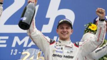 FELIZ. A Hulkenberg le hizo una gran ilusión ganar las 24 Horas.