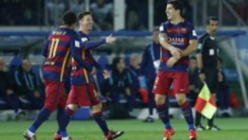Suárez anotó dos tantos en la final frente a River Plate.