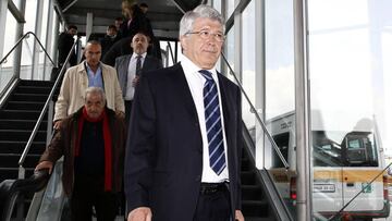 Enrique Cerezo a su llegada a Múnich.