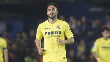 V&iacute;ctor Ruiz durante el partido entre Villarreal y Athletic. 