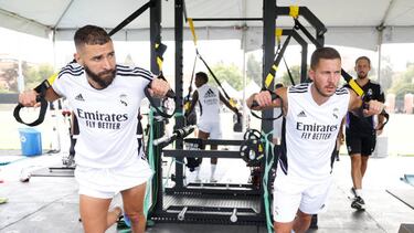 Karim Benzema y Hazard