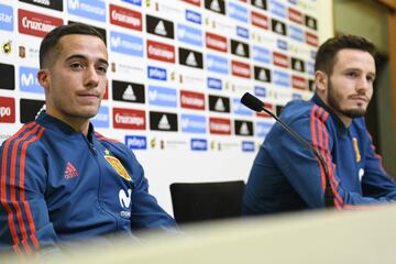 Rueda de prensa de Saúl y Lucas Vázquez. 