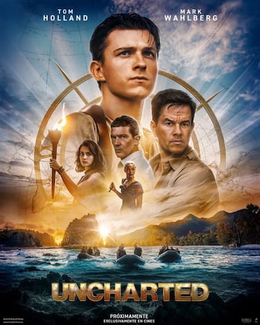 La película de Uncharted reúne a sus protagonistas en un nuevo póster