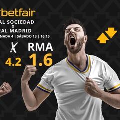 Real Sociedad vs. Real Madrid: horario, dónde ver, pronósticos y clasificación