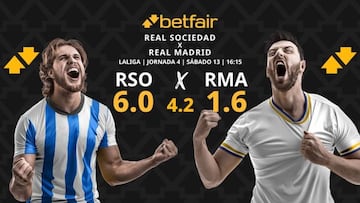 Real Sociedad vs. Real Madrid: horario, dónde ver, pronósticos y clasificación