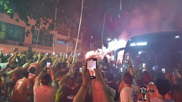 La Roja llega al hotel de Río de Janeiro con un ambiente inédito