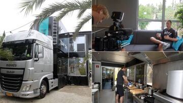 La espectacular casa andante del líder de la Vuelta, Froome