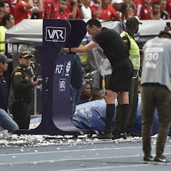 El VAR anula jugada de gol a Junior por fuera de lugar