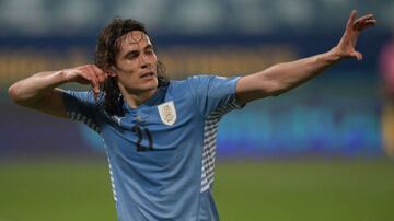 Edinson Cavani (Uruguay): 17 goles, en 45 partidos, con un promedio de 0,38.