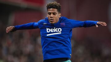 GRANADA, SPAIN - SEPTEMBER 21: Todibo of FC Barcelona looks on prior to the la Liga match between Granada CF and FC Barcelona on September 21, 2019 in Granada, Spain. (Photo by Quality Sport Images/Getty Images)