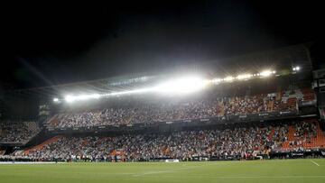 19/09/21 PARTIDO PRIMERA DIVISION
VALENCIA CF - REAL MADRID
FORMACION EQIUPO SALUDO FAIR PLAY
AFICIONADOS SEGUIDORES MESTALLA PANORAMICA VISTA GENERAL