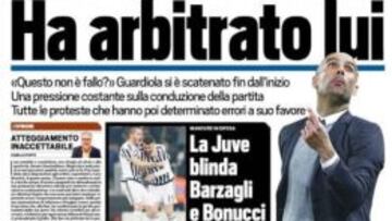 Portada de Tuttosport: "Lo arbitra usted".