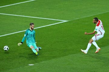 0-1. Khalid Boutaib marc¨® el primer gol.