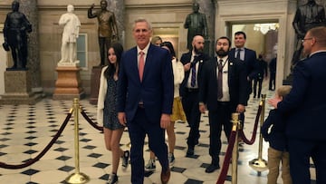 U.S. House Speaker Kevin McCarthy (R-CA) walks to the House Chamber at the U.S. Capitol building in Washington, U.S., January 25, 2023. REUTERS/Leah Millis