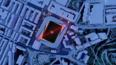 El proyecto del nuevo estadio de Vallecas propone un recinto moderno y funcional sin renunciar al barrio. Las imágenes muestran cómo la reorientación y el rediseño permitirían integrar el campo en el mismo corazón urbano que siempre lo ha acogido.