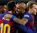 Vidal y Messi animaron otro show del Barcelona que es líder