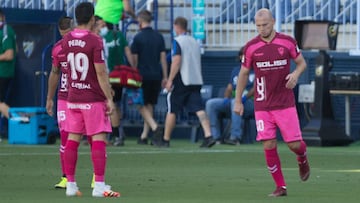 Zozulia y Pedro Sánchez, del Albacete.