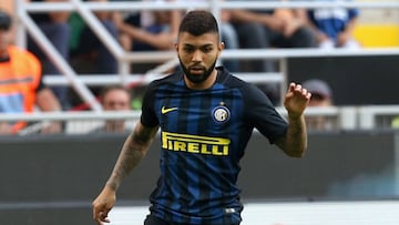 El delantero brasile&ntilde;o del Benfica, Gabriel Barbosa (Gabigol), durante su etapa en el Inter de Mil&aacute;n.